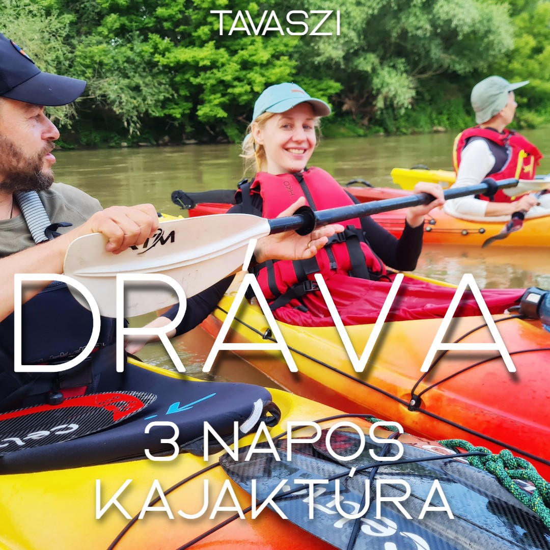 cimlap drava kajaktura 2026.06.12-14: MURA-DRÁVA Tengerikajakos Kaland zakynthos