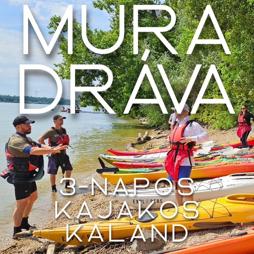 mura drava kajakos kalandtura 2026.06.12-14: MURA-DRÁVA Tengerikajakos Kaland zakynthos